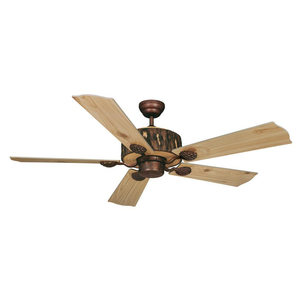 Vaxcel Lighting FN52265WP Log Cabin 52" Ceiling Fan Weathered Patina