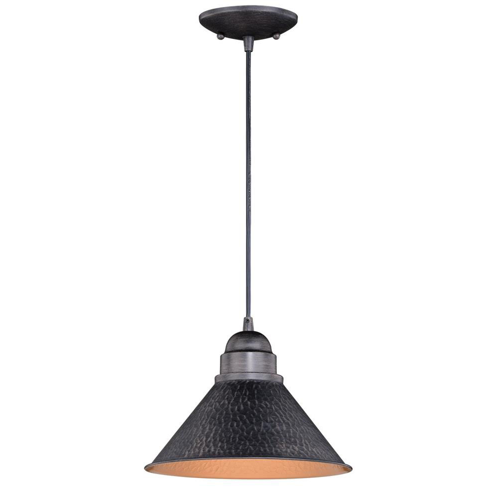 Vaxcel Lighting T0349 Outland 10" Outdoor Pendant Light Aged Iron
