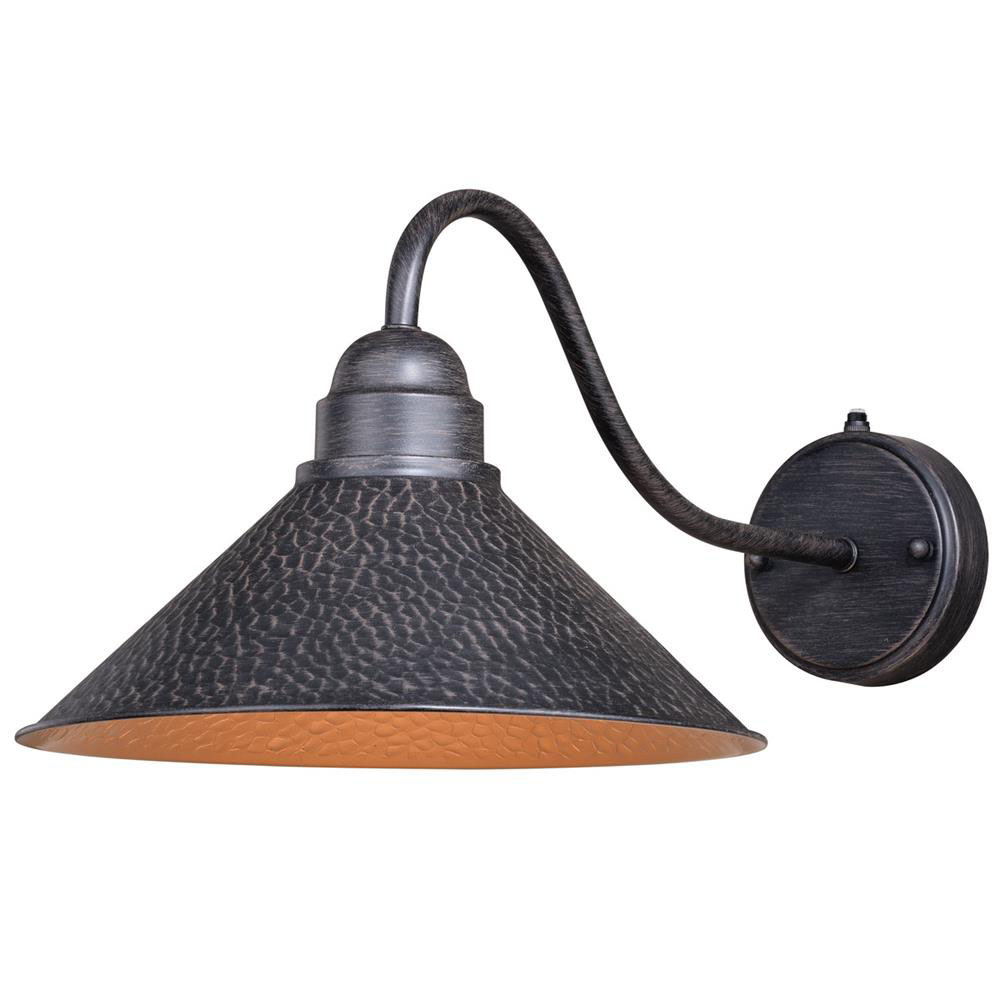 Vaxcel Lighting T0351 Outland 12" Long Arm Outdoor Wall Light Aged Iron