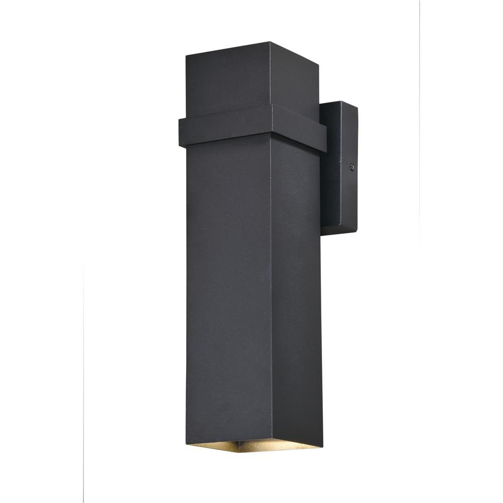 Vaxcel Lighting T0398 Lavage 14"H LED Outdoor Wall Light Textured Black