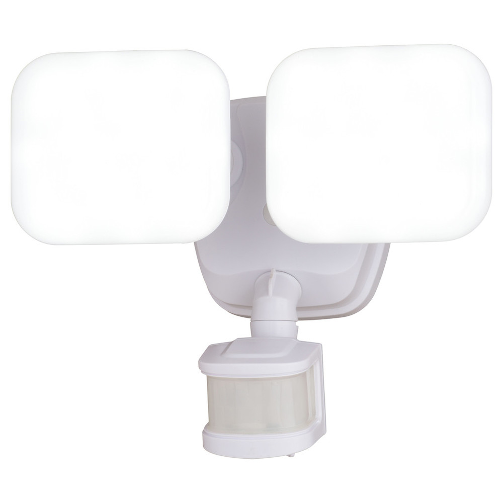 Vaxcel Lighting T0612 Theta 2 Light LED Outdoor Motion Sensor Adjustable Security Flood Light White