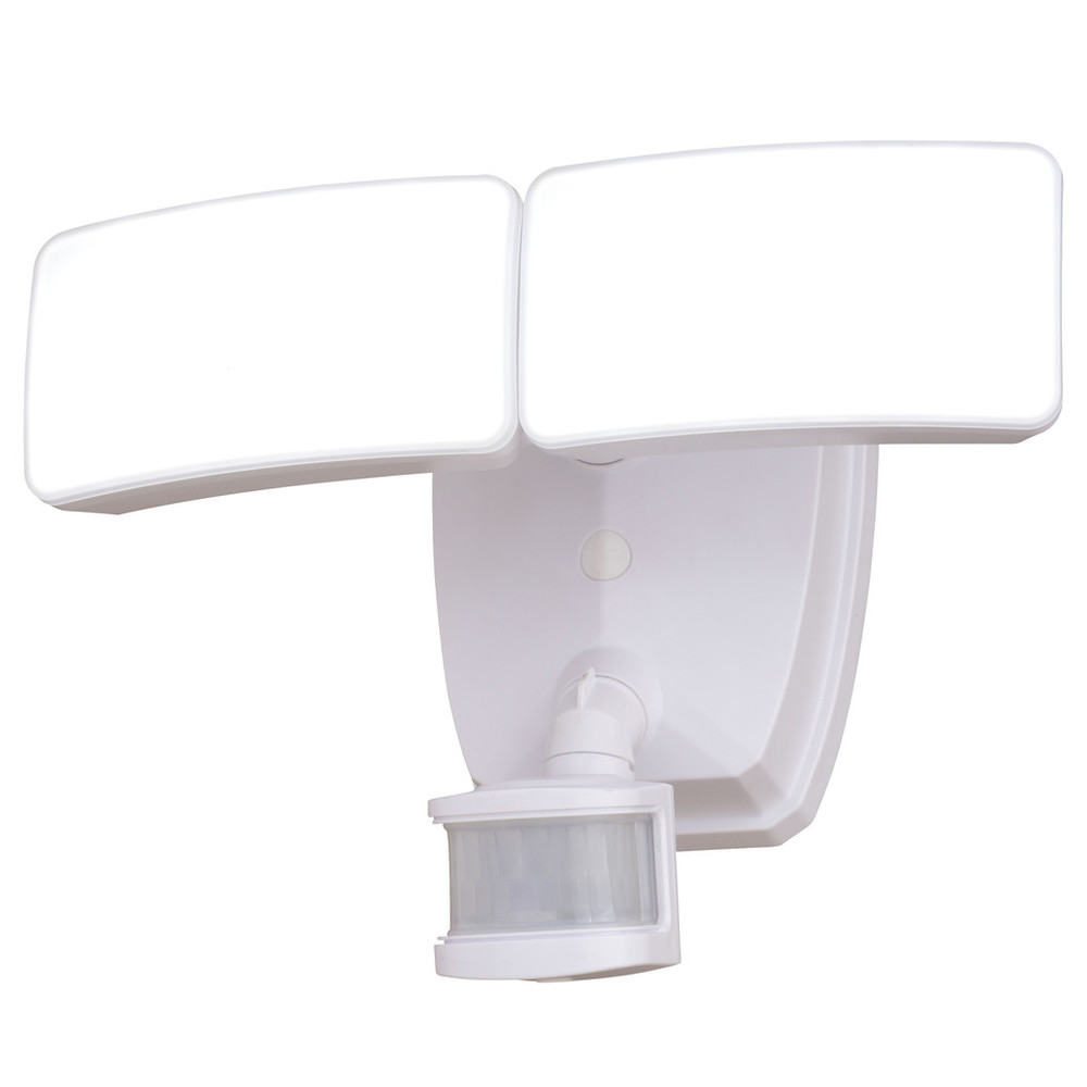 Vaxcel Lighting T0620 Zeta Integrated LED White Motion Sensor Dusk to Dawn Outdoor Security Flood Light