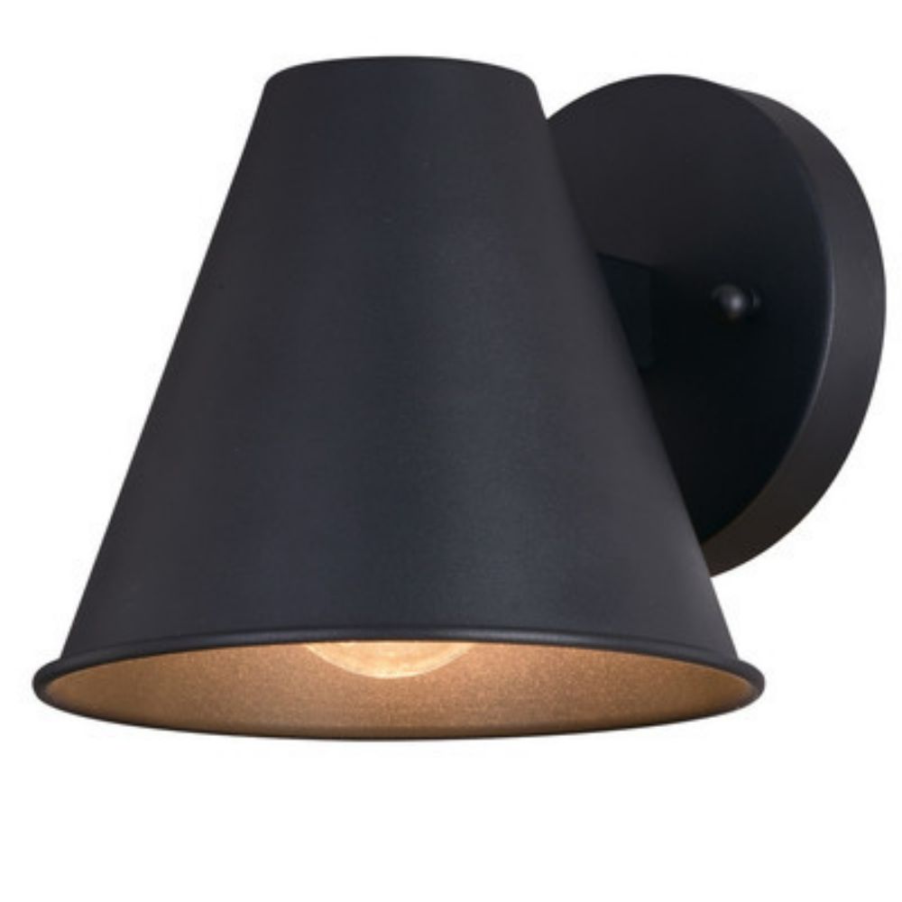 Vaxcel Lighting T0638 Smith 6.5-in. W Outdoor Wall Light Textured Black
