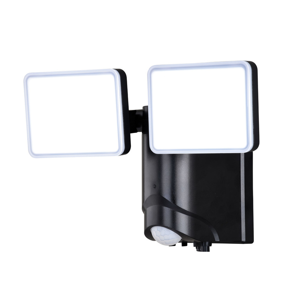 Vaxcel Lighting T0672 Sodo Plug-In Black Integrated LED Motion Sensor Dusk to Dawn Outdoor Security Flood Light