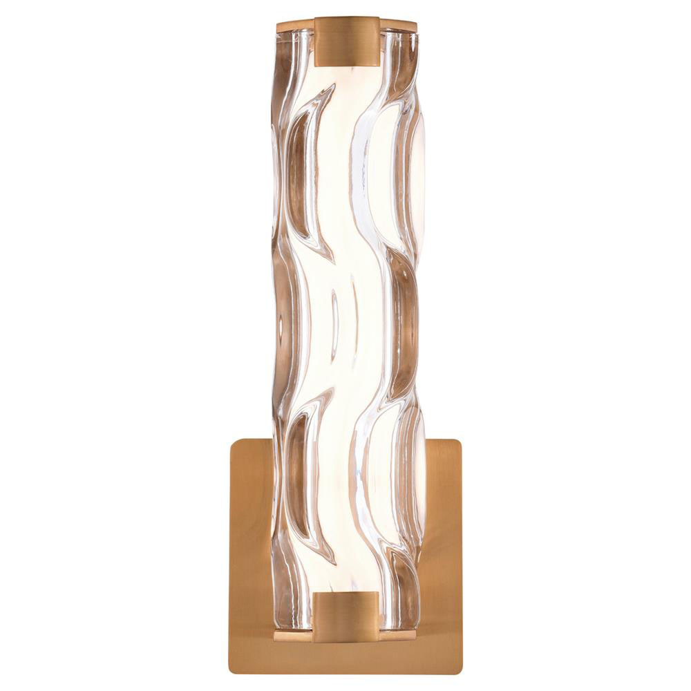 Vaxcel Lighting W0358 Marseille 13 in.H LED Wall Light Natural Brass