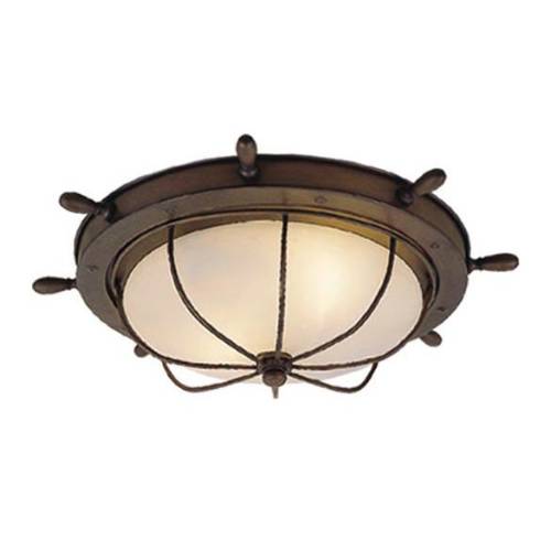 Vaxcel Lighting OF25515RC Orleans 15" Outdoor Ceiling Light Antique Red Copper