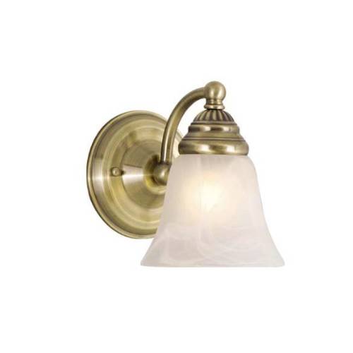 Vaxcel Lighting WL35121A Standford 1L Wall Light Antique Brass