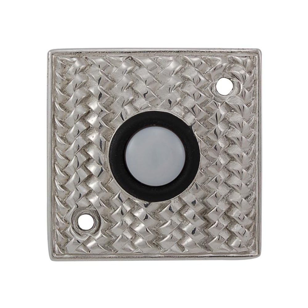 Vicenza D4000-PS Cestino Square Doorbell in Polished Silver