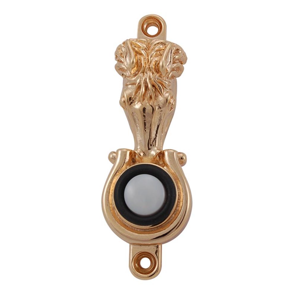Vicenza D4001-PG Equestre Horse Doorbell in Polished Gold