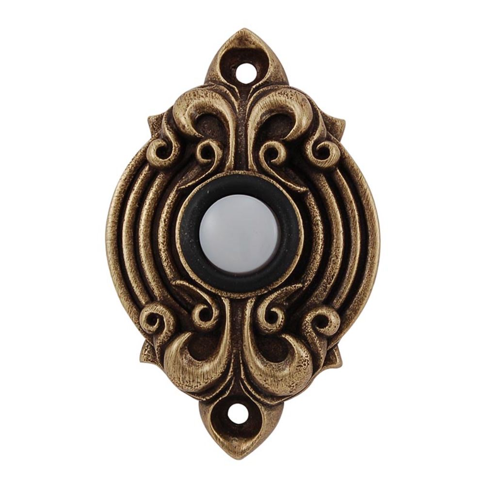 Vicenza D4006-AB Sforza Doorbell in Antique Brass