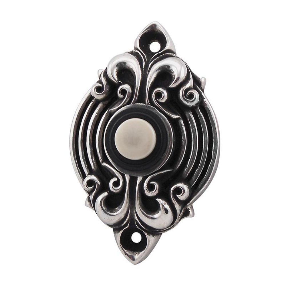 Vicenza D4006-AS Sforza Doorbell in Antique Silver