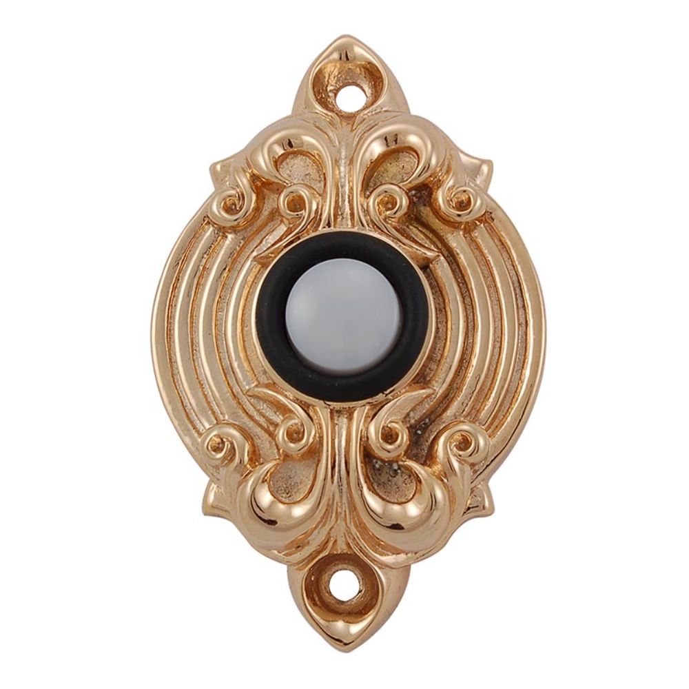 Vicenza D4006-PG Sforza Doorbell in Polished Gold