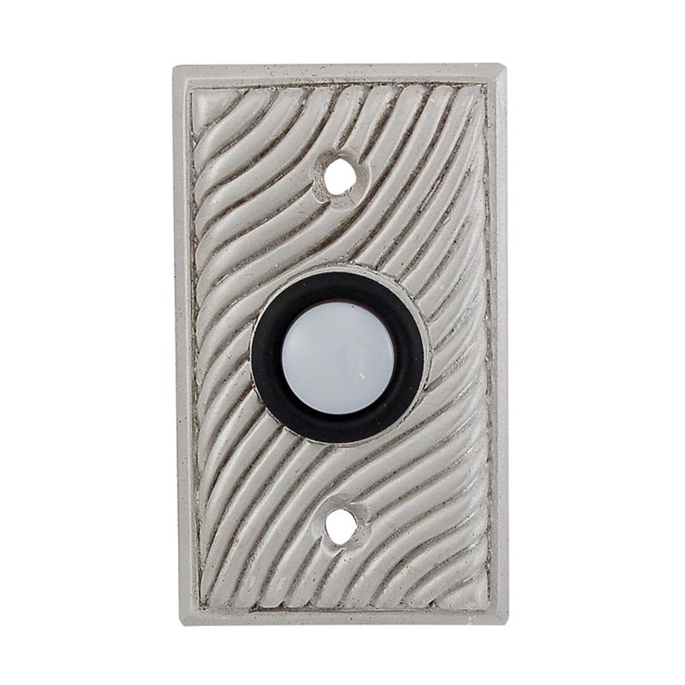 Vicenza D4007-SN Sanzio Rectangle Doorbell in Satin Nickel