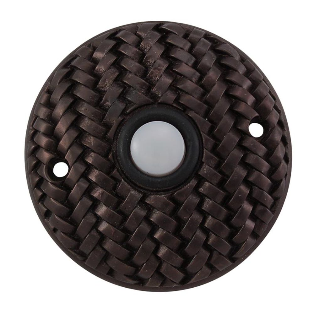 Vicenza D4010-OB Cestino Round Doorbell in Oil-Rubbed Bronze