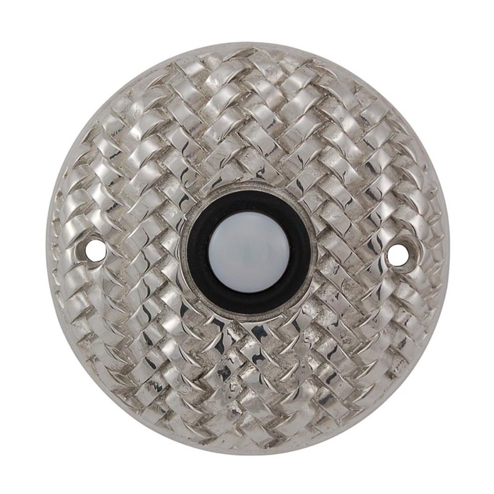 Vicenza D4010-PS Cestino Round Doorbell in Polished Silver