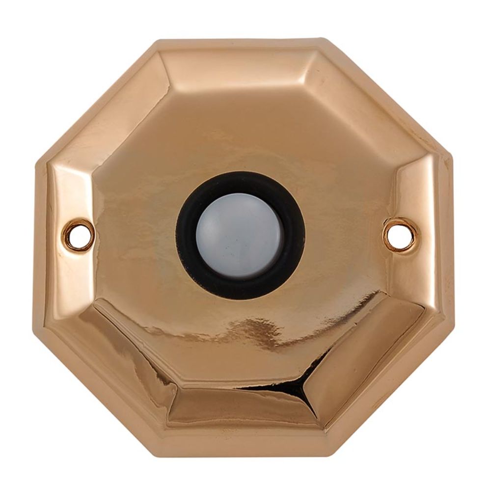 Vicenza D4011-PG Archimedes Octagon Doorbell in Polished Gold