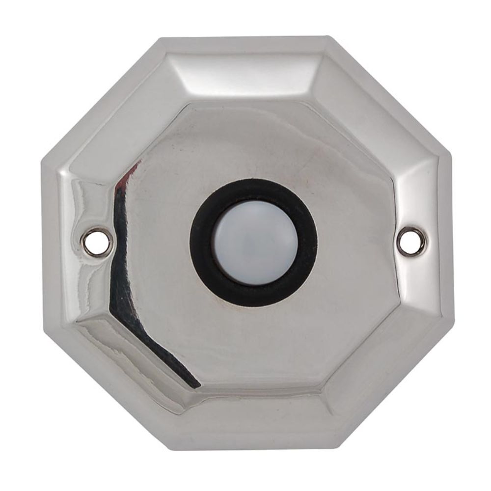 Vicenza D4011-PS Archimedes Octagon Doorbell in Polished Silver