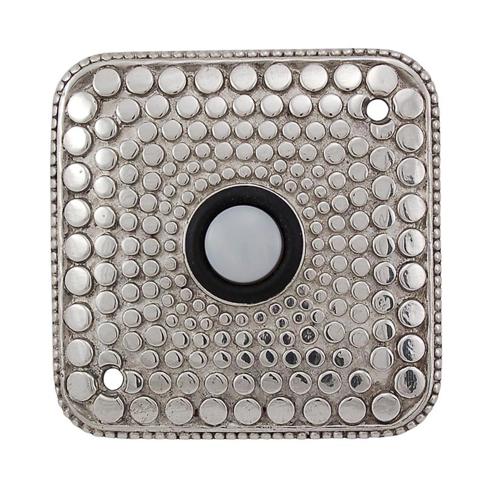 Vicenza D4012-PN Tiziano Square Doorbell in Polished Nickel