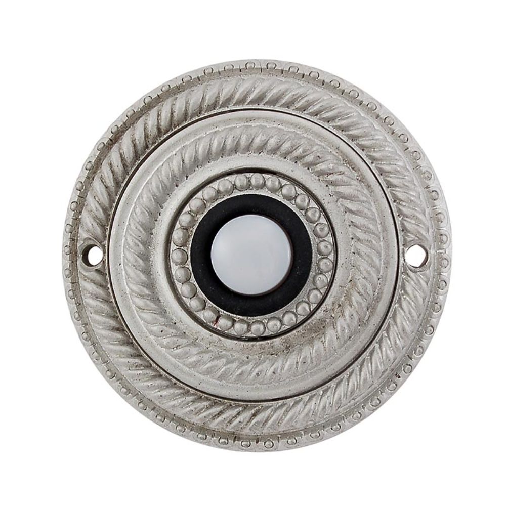 Vicenza D4014-SN Sanzio Round Doorbell in Satin Nickel