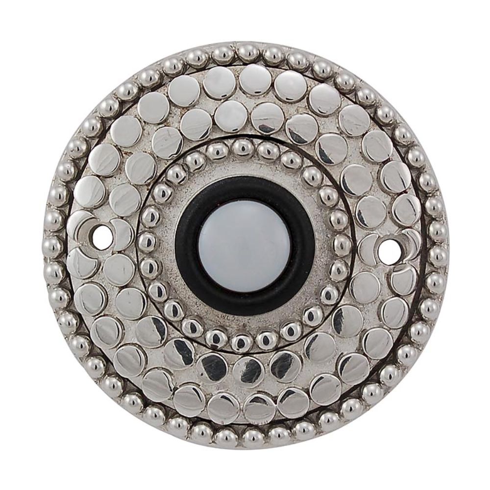 Vicenza D4015-PN Tiziano Round Doorbell in Polished Nickel