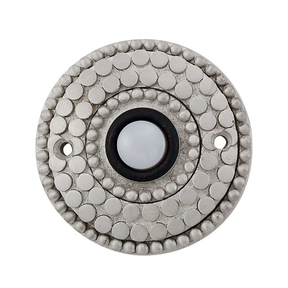 Vicenza D4015-SN Tiziano Round Doorbell in Satin Nickel