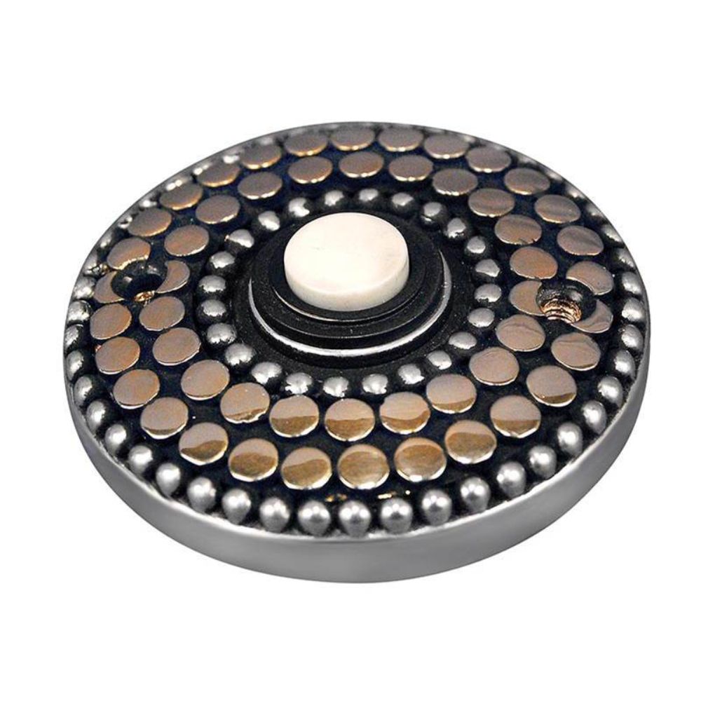 Vicenza D4015-TT Tiziano Round Doorbell in Two-Tone