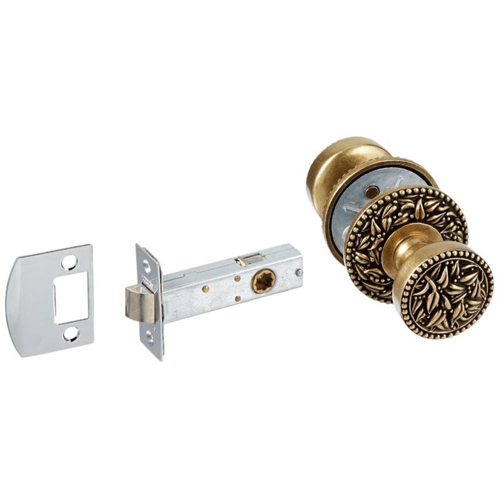 Vicenza DHPA8000-AB San Michele Door Handle Passage in Antique Brass