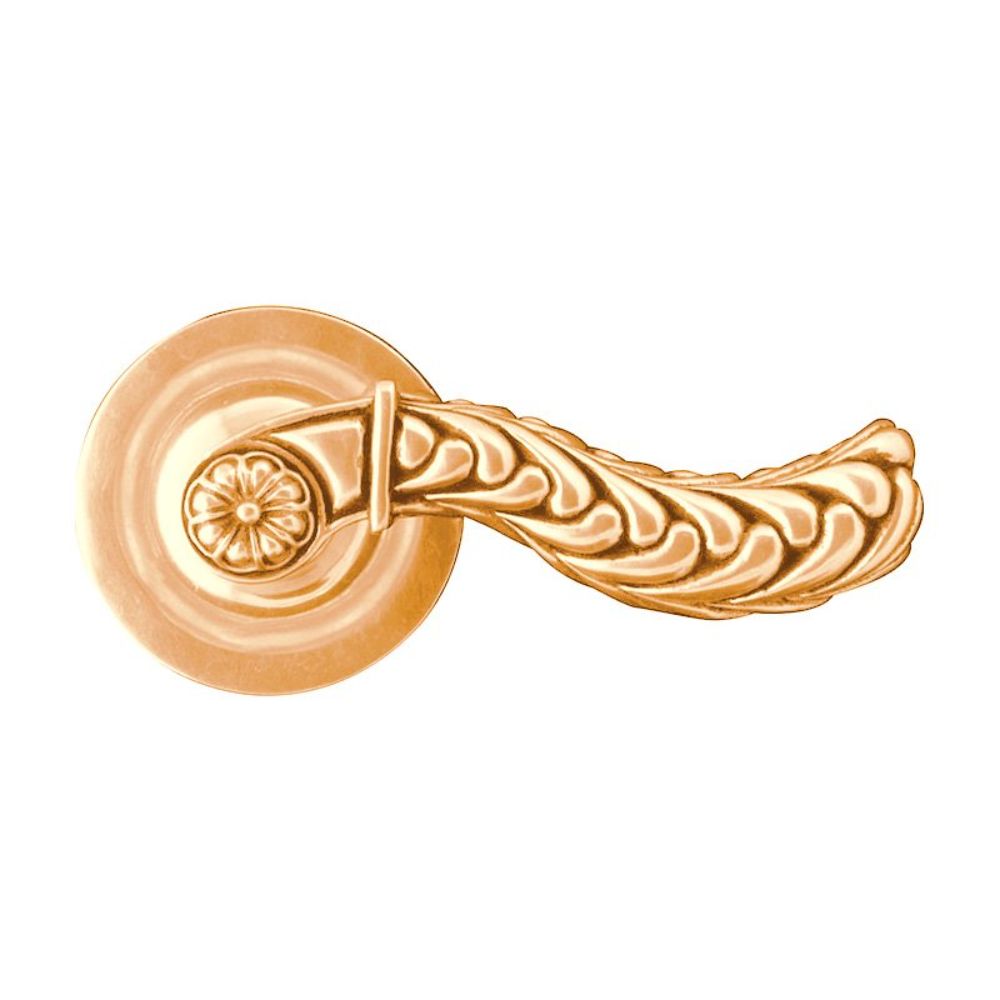 Vicenza DHPA8005-PG Liscio Door Handle Passage in Polished Gold