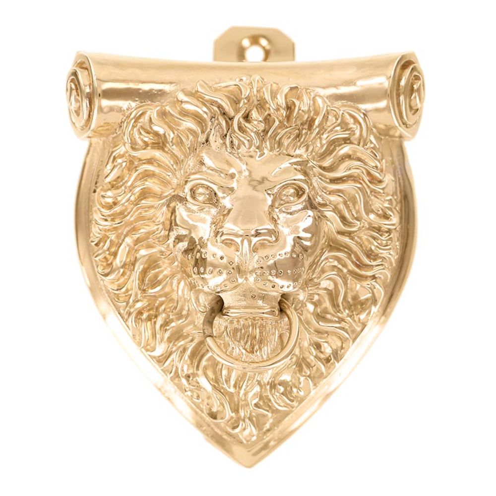 Vicenza DK9000-PG Sforza Door Knocker Lion in Polished Gold