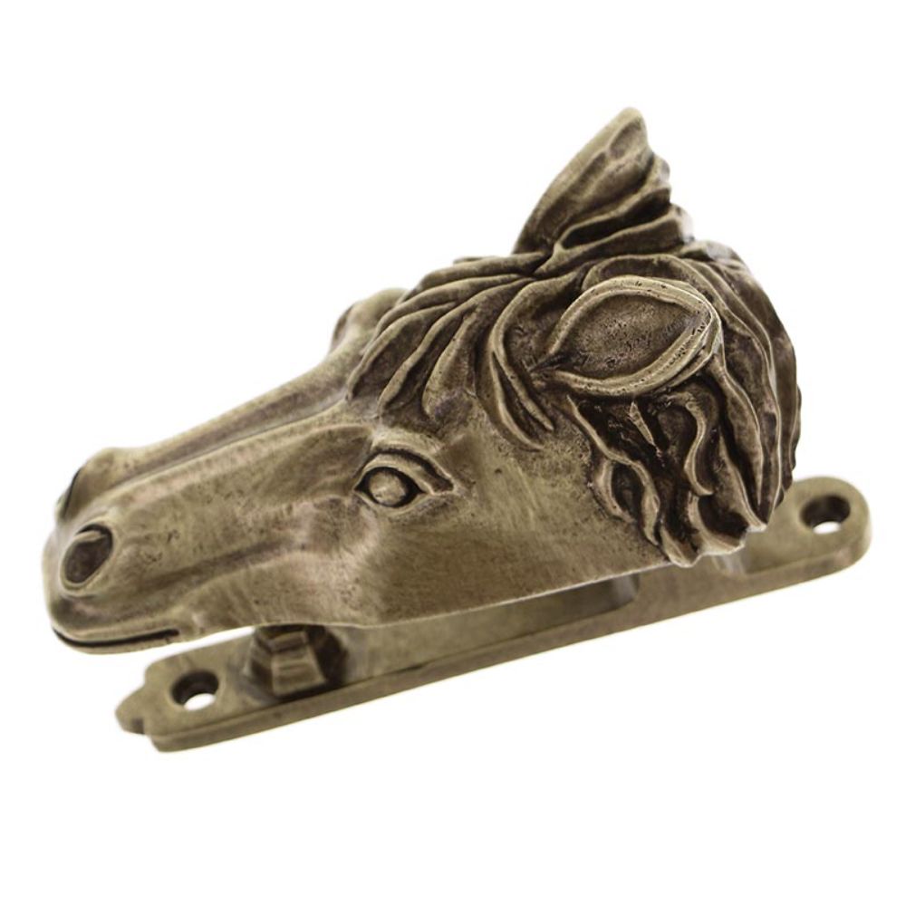 Vicenza DK9005-AB Equestre Door Knocker Horse in Antique Brass