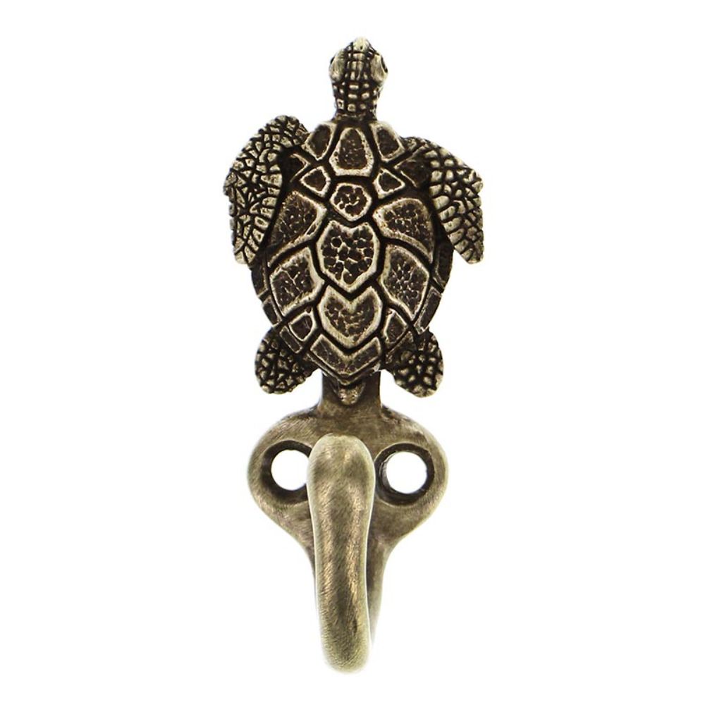 Vicenza H5001-AB Pollino Hook Turtle in Antique Brass