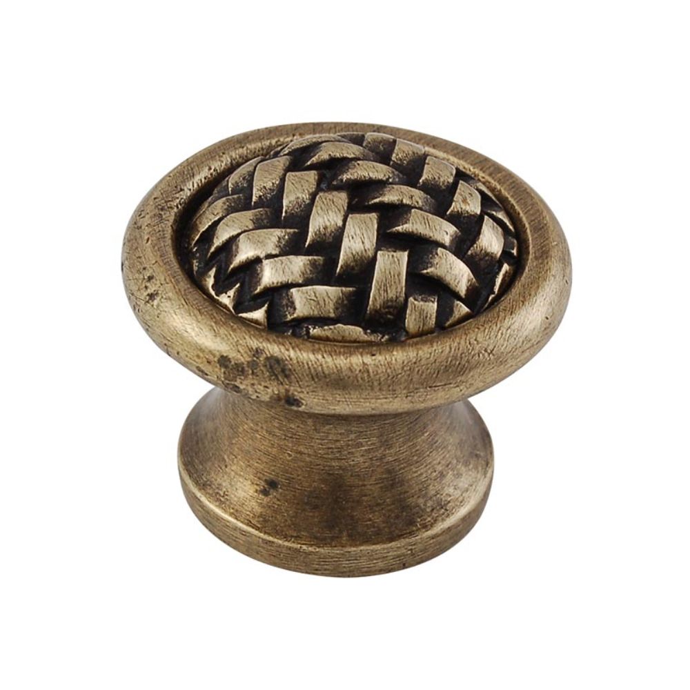 Vicenza K1005-AB Cestino Knob Large in Antique Brass