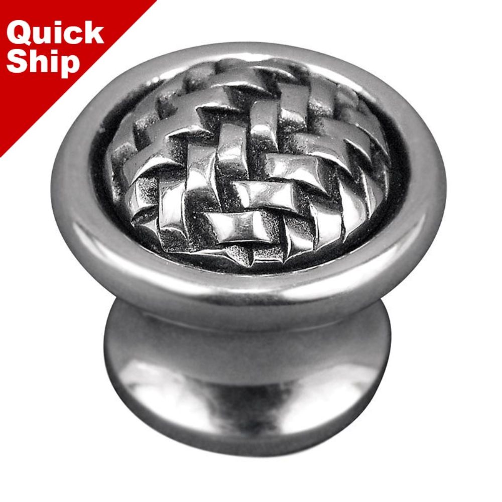 Vicenza K1005-AS Cestino Knob Large in Antique Silver