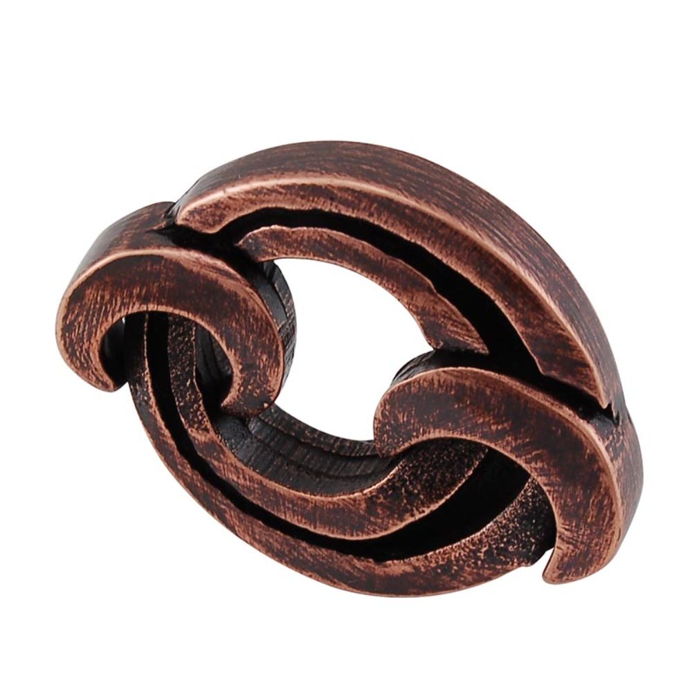 Vicenza K1011-AC Ariosto Knob Large Chain Link in Antique Copper