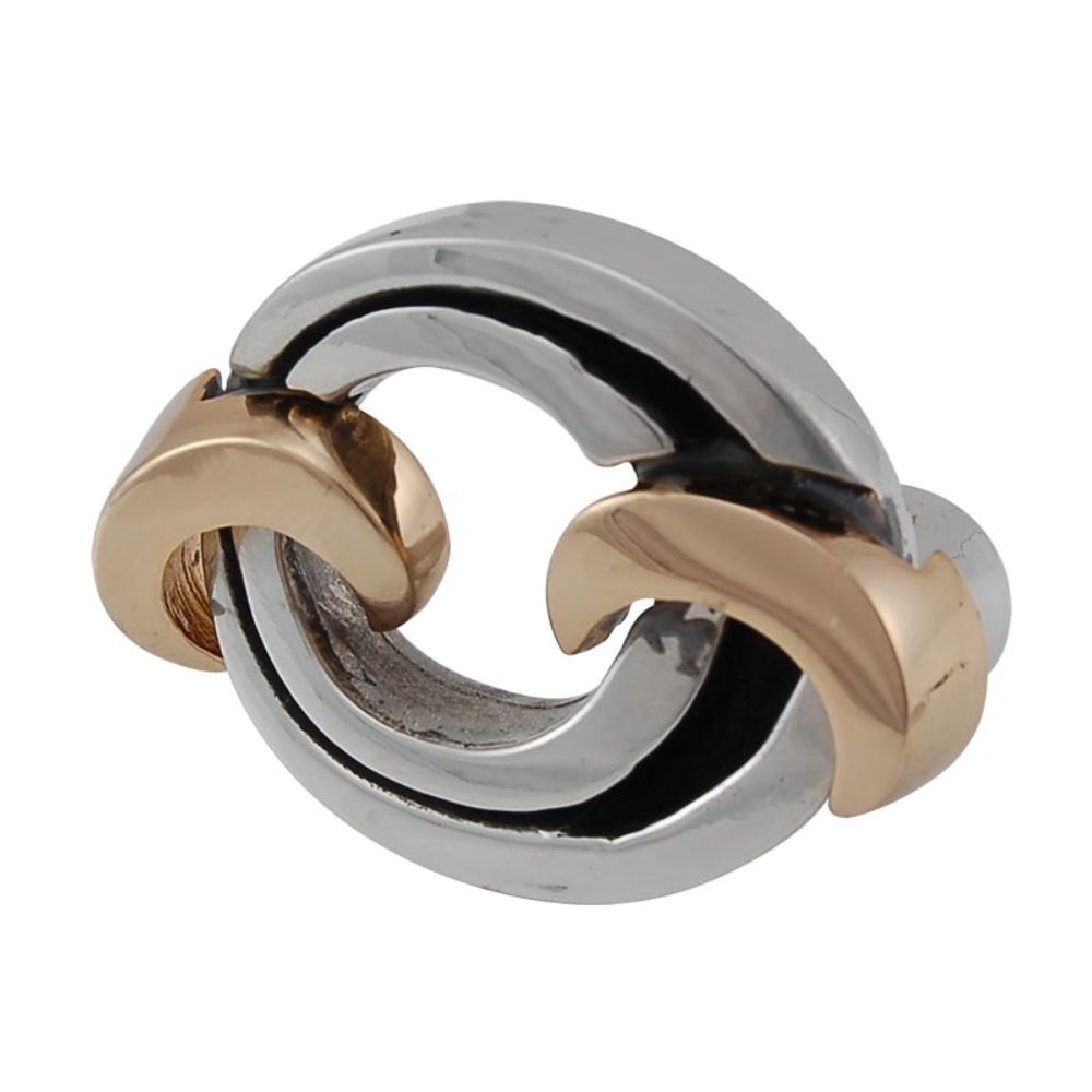 Vicenza K1012-TT Ariosto Knob Large Chain Link in Two-Tone
