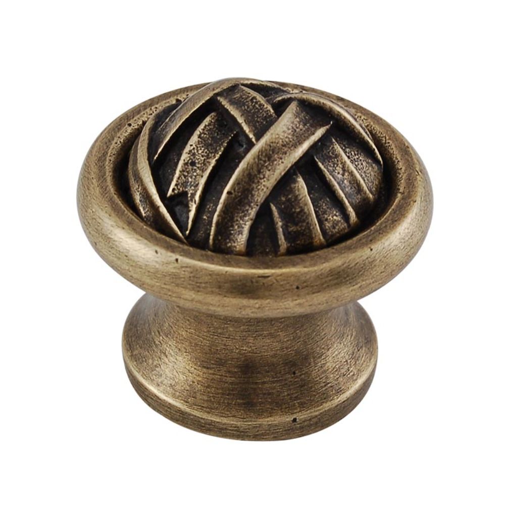 Vicenza K1014-AB Cilento Knob Large in Antique Brass