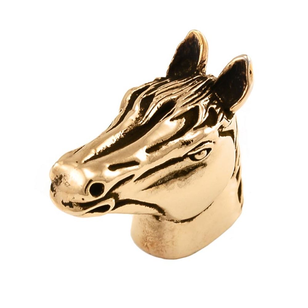 Vicenza K1017-AG Equestre Knob Large Horse in Antique Gold