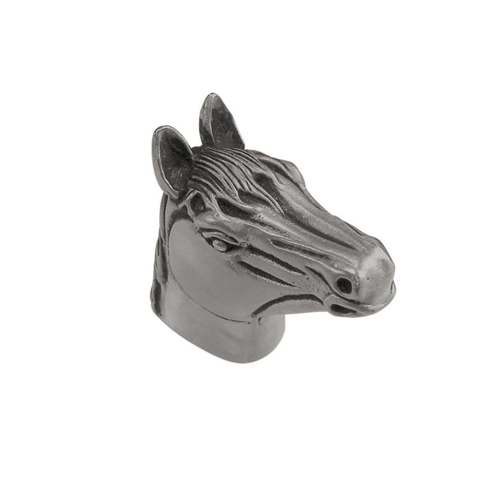 Vicenza K1017-AN Equestre Knob Large Horse in Antique Nickel