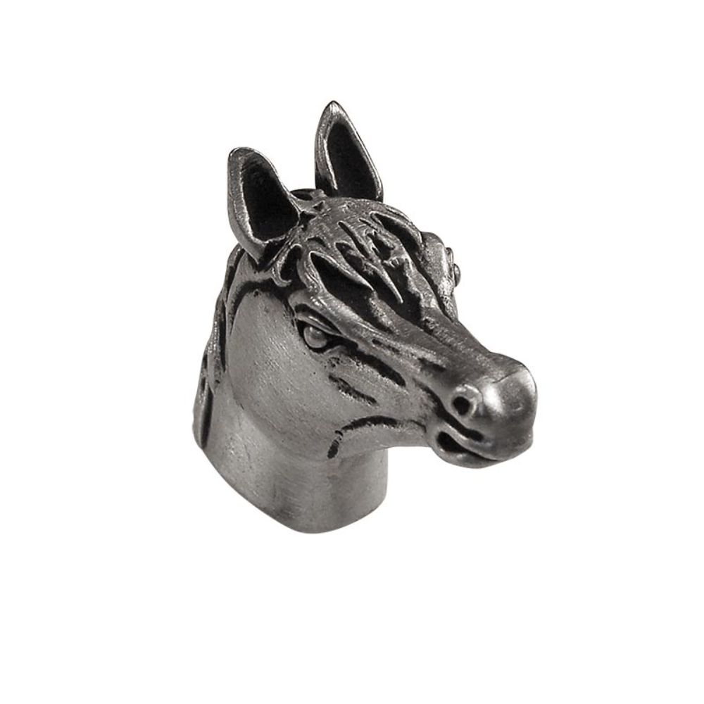 Polished Silver Vicenza Designs K1018 Equestre Horse Knob Small