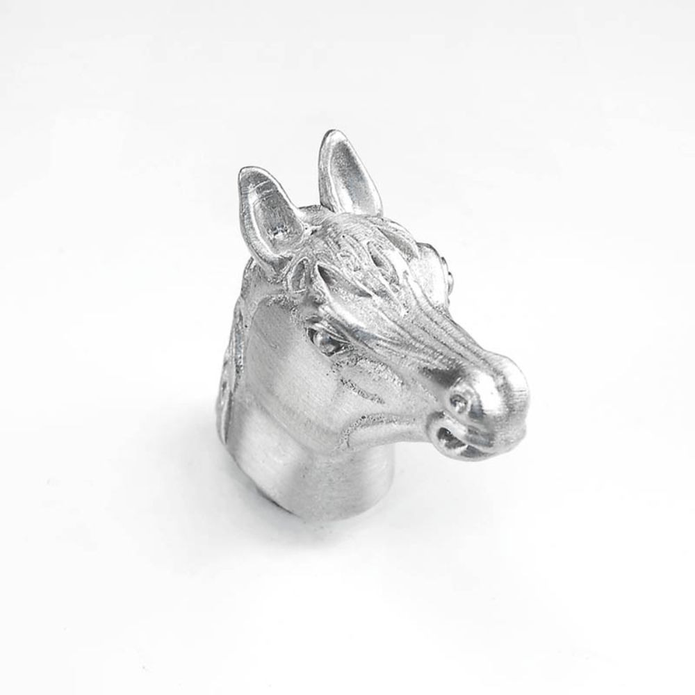 Vicenza Designs K1018 Equestre Horse Knob Small Antique Silver 
