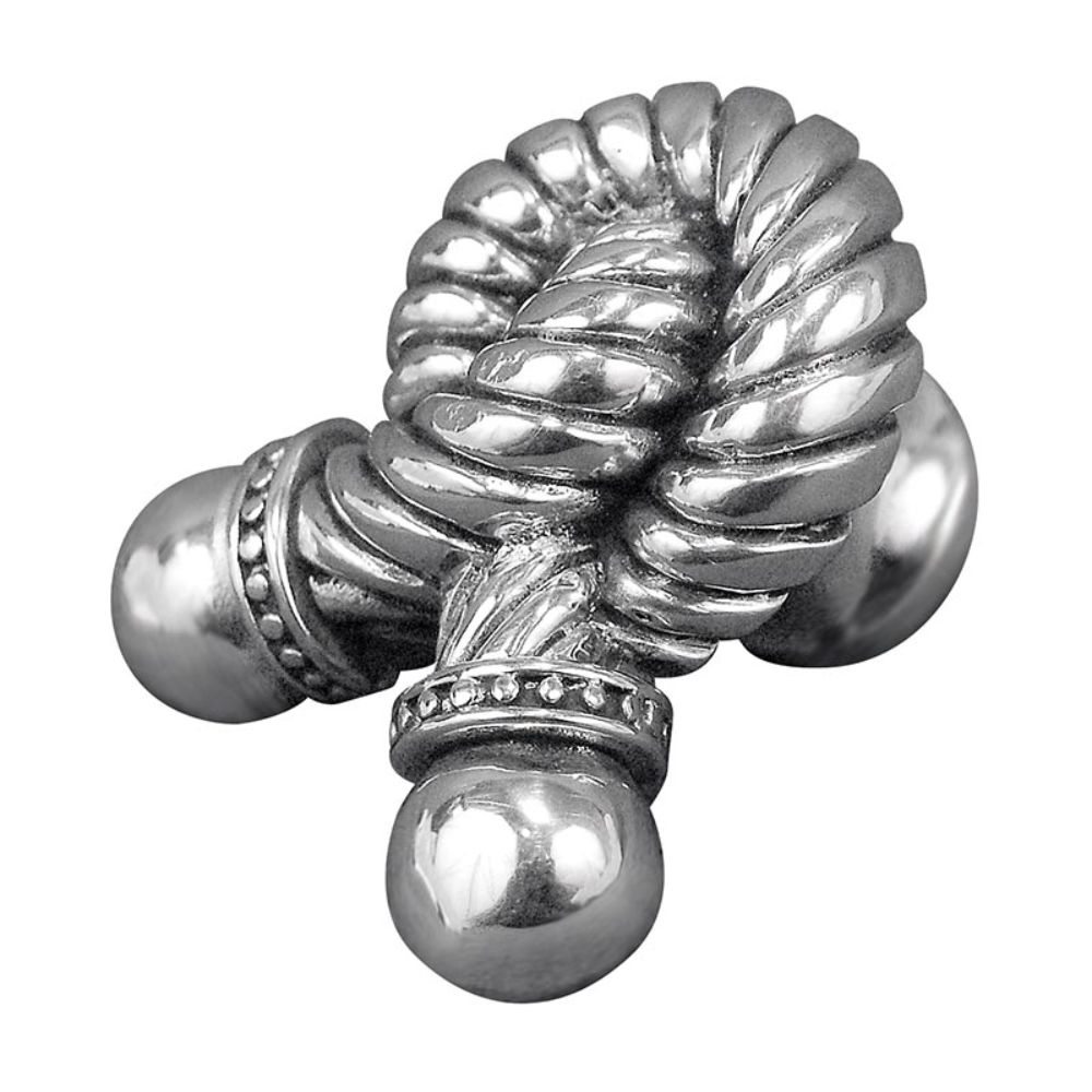Vicenza K1020-AS Equestre Knob Large Rope in Antique Silver