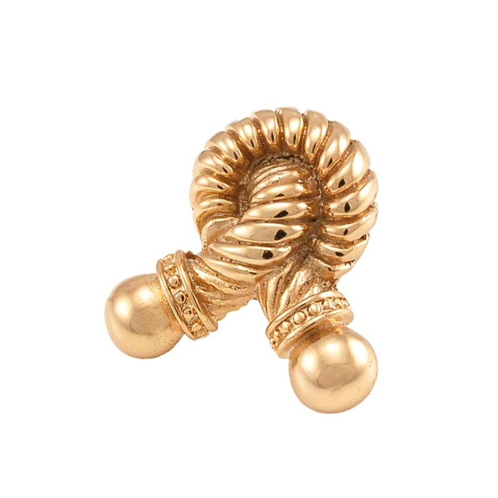 Vicenza K1021-PG Equestre Knob Small Rope in Polished Gold