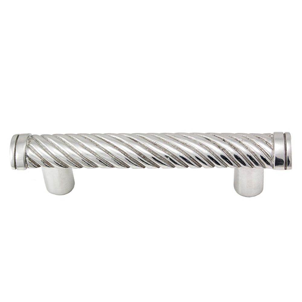 Vicenza K1022-PS Sanzio Pull Wavy Lines in Polished Silver