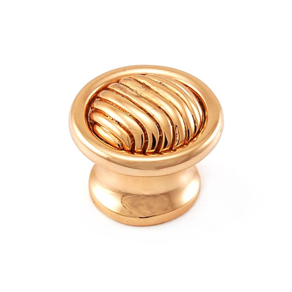 Vicenza K1024-PG Sanzio Knob Large Wavy Lines in Polished Gold