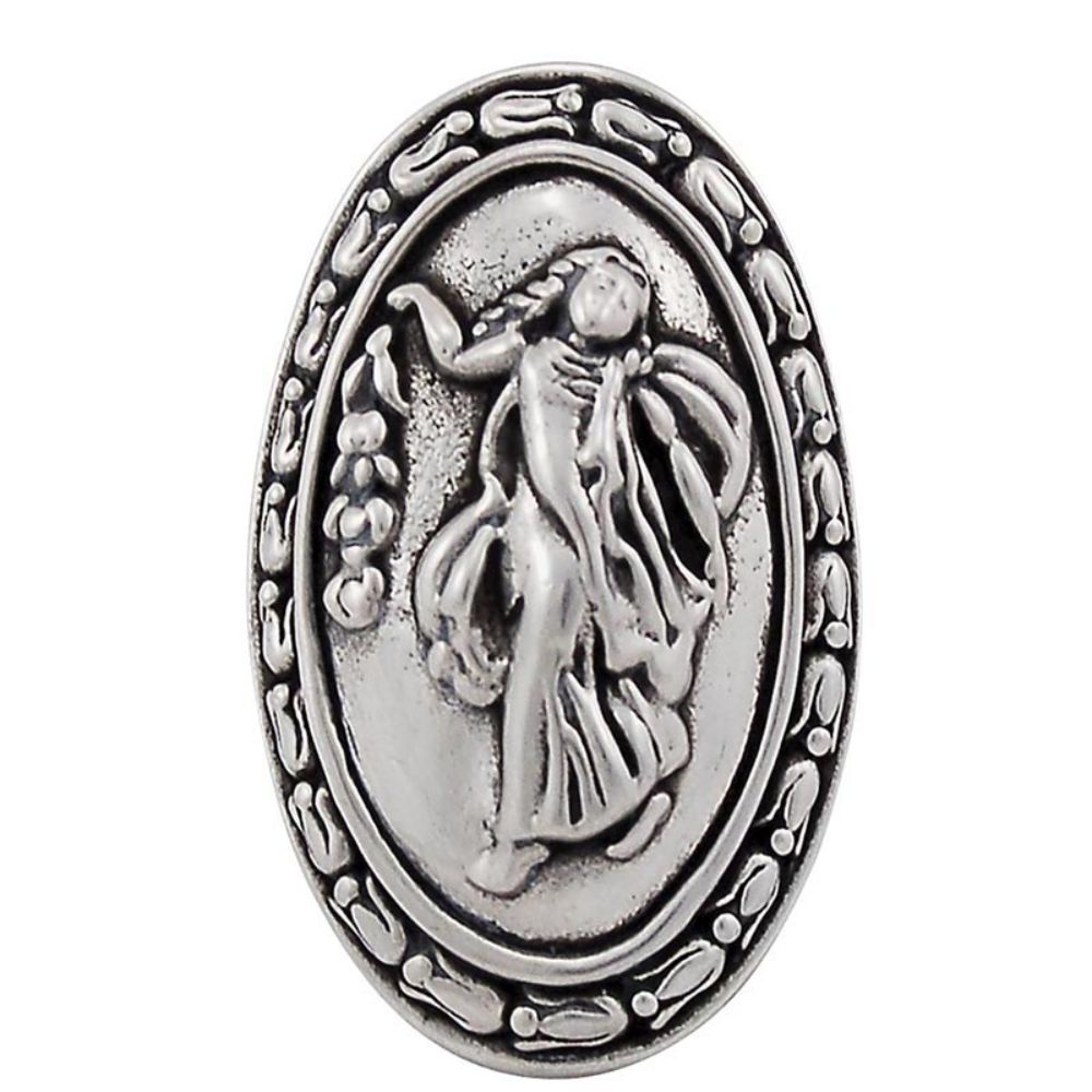 Vicenza K1030P-VP Sforza Knob Large Oval Small Base Woman in Vintage Pewter
