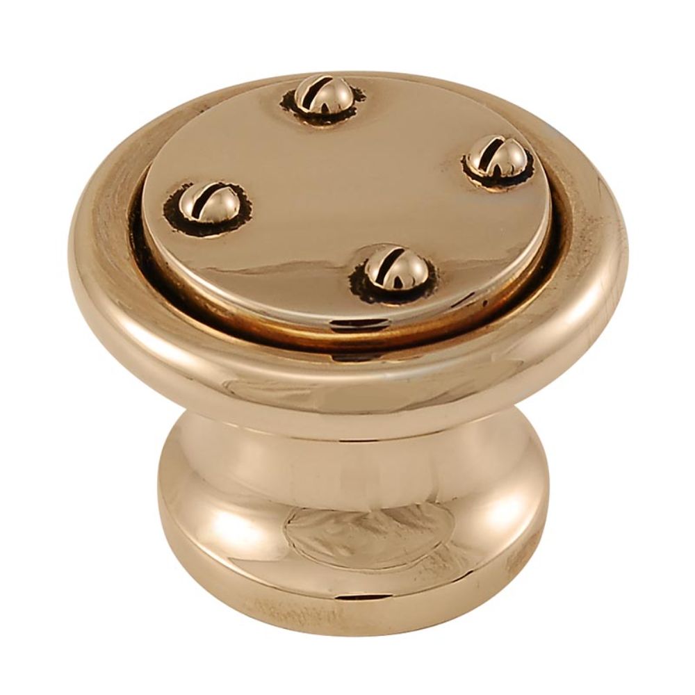 Vicenza K1032-AG Archimedes Knob Large Nail Head in Antique Gold