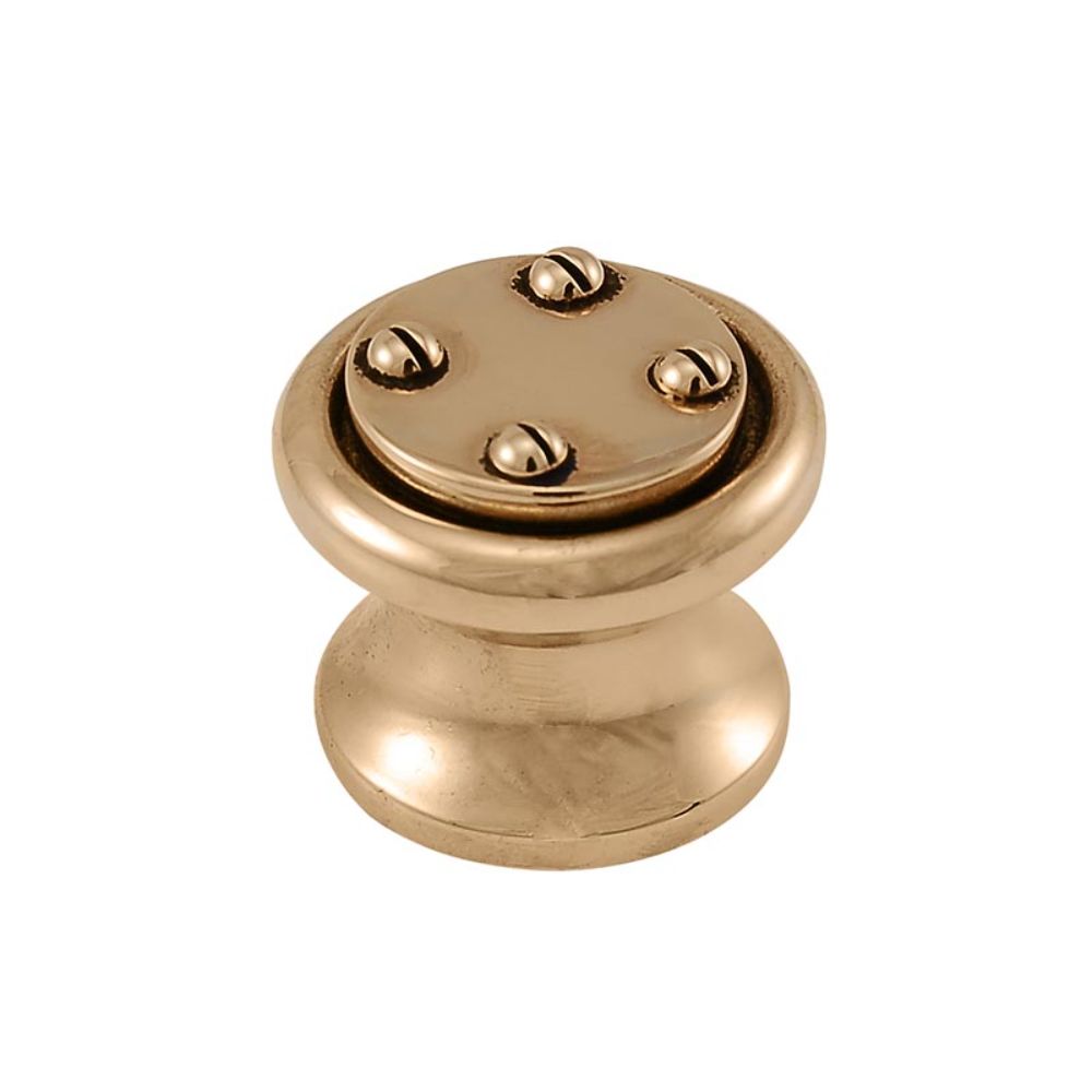Vicenza K1033-AG Archimedes Knob Small Nail Head in Antique Gold