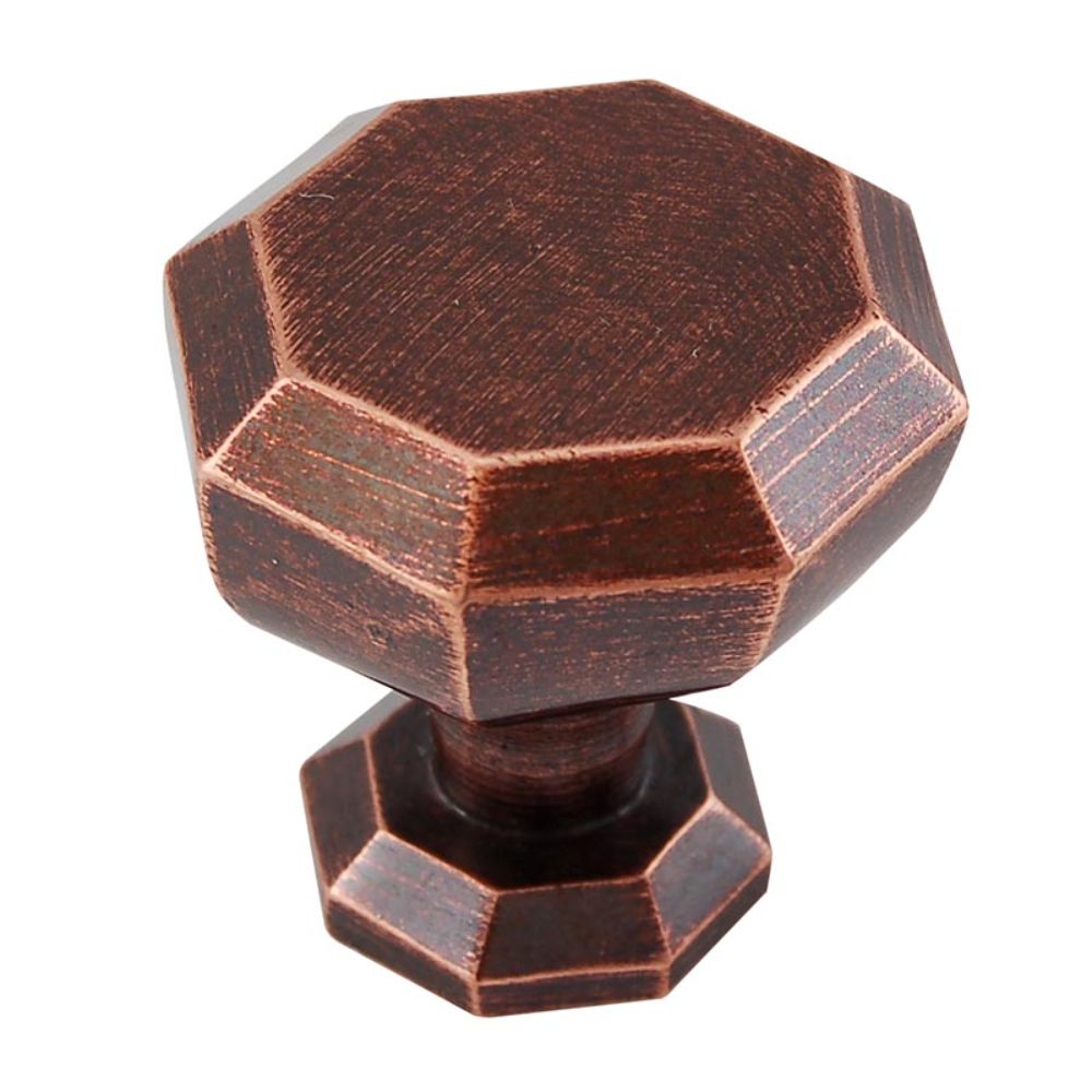 Vicenza K1034-AC Archimedes Knob Large Octagon in Antique Copper
