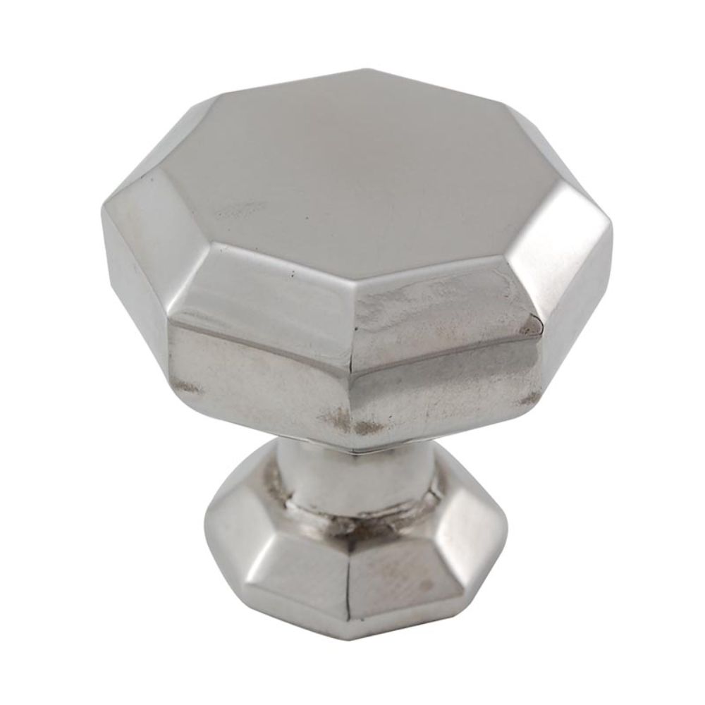 Vicenza K1034-PS Archimedes Knob Large Octagon in Polished Silver