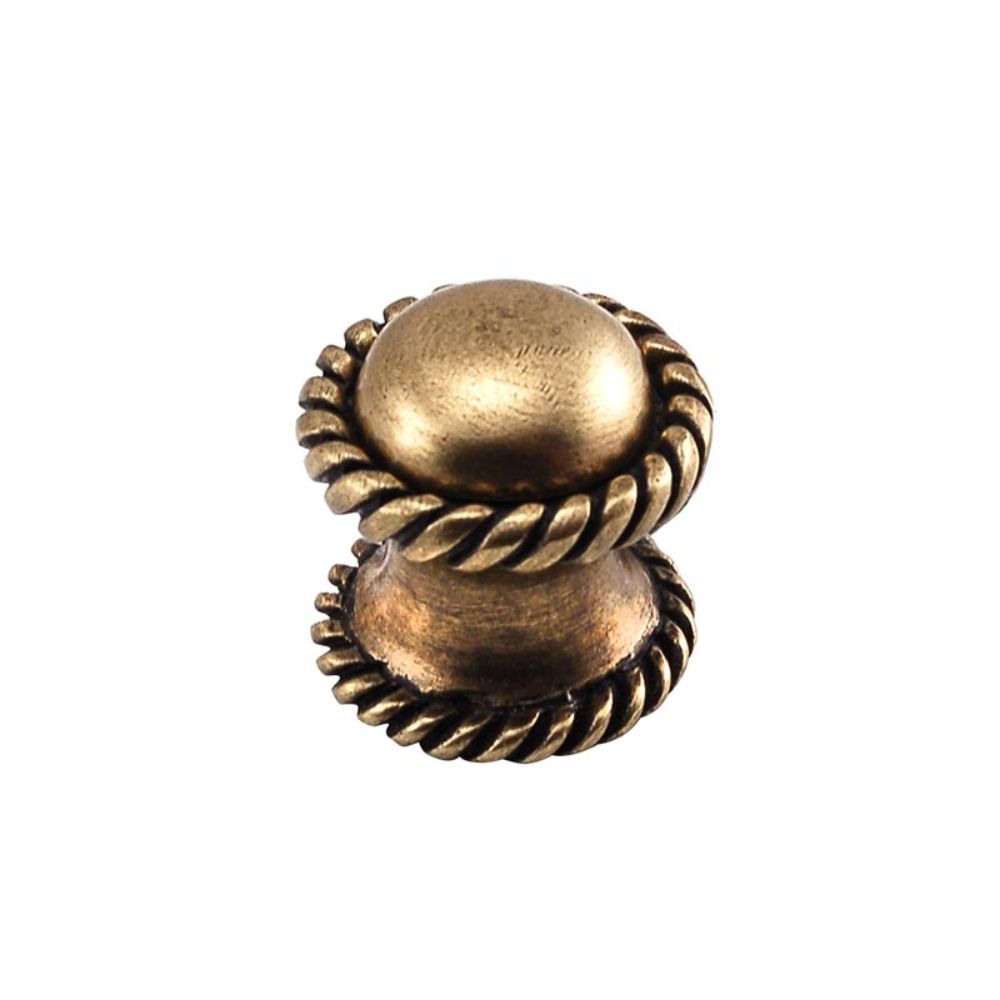 Vicenza K1039-AB Equestre Knob Small in Antique Brass